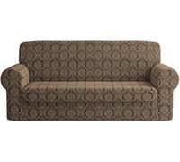 Copridivano Irge Persia Poltrona 2 3 4 Posti Elasticizzato Salva Divano Damasco + Omaggio Set Da Cucina EGIDIOSRL (Tortora, 2 posti)