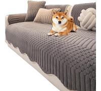 Copridivano lavabile antiscivolo per cani e gatti, protezione universale per mobili per bambini e animali domestici, 109,2 x 279,4 cm, grigio chiaro, protezione per tutto l'anno