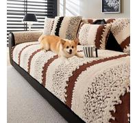 Copridivano lavabile in peluche per cani, antiscivolo, in pelliccia, perfetto per il soggiorno (cuscini non inclusi)