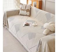 Copridivano moderno e minimalista lavabile per divani componibili a forma di L a 3 cuscini - Grigio (180 x 180 cm) - Fodere eleganti e resistenti