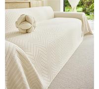 Copridivano, morbide coperte for divano componibile for divano a due posti, moderna fodera for mobili(Beige,230 * 180CM)