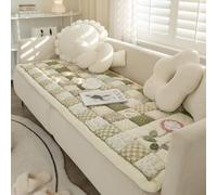 Copridivano patchwork floreale in cotone trapuntato per divano componibile da giardino chic copridivano antiscivolo quadrato plaid tappetino morbido tappetino per sedia cuscino per soggiorno