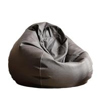 Copridivano Per Borsa Di Fagioli Grande pouf in similpelle con fodera senza imbottitura, da esterno, chaise longue, salotto, gioco, film, sacco a pelo Per il Soggiorno(Carbon grey,D3.3ft-cover-adults)
