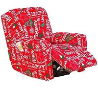 Copridivano per Poltrona Relax Reclinabile 4 Pezzi, Fodera Elasticizzata per Copripoltrona Reclinabil Poltrona, Proteggi Sedia Anti-Macchia Lavabile, Copripoltrona con Braccioli(Style T)