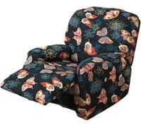 Copridivano per Poltrona Relax Reclinabile 4 Pezzi, Fodera Elasticizzata per Copripoltrona Reclinabil Poltrona, Proteggi Sedia Anti-Macchia Lavabile, Copripoltrona con Braccioli(Style K)