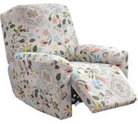 Copridivano per Poltrona Relax Reclinabile 4 Pezzi, Fodera Elasticizzata per Copripoltrona Reclinabil Poltrona, Proteggi Sedia Anti-Macchia Lavabile, Copripoltrona con Braccioli(Style 2#)