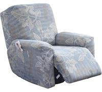 Copridivano per Poltrona Relax Reclinabile 4 Pezzi, Fodera Elasticizzata per Copripoltrona Reclinabil Poltrona, Proteggi Sedia Anti-Macchia Lavabile, Copripoltrona con Braccioli(Style 10#)