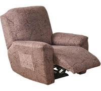 Copridivano per Poltrona Relax Reclinabile 4 Pezzi, Fodera Elasticizzata per Copripoltrona Reclinabil Poltrona, Proteggi Sedia Anti-Macchia Lavabile, Copripoltrona con Braccioli(Style Y)