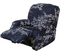 Copridivano per Poltrona Relax Reclinabile 4 Pezzi, Fodera Elasticizzata per Copripoltrona Reclinabil Poltrona, Proteggi Sedia Anti-Macchia Lavabile, Copripoltrona con Braccioli(Style I)