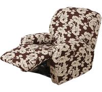 Copridivano per Poltrona Relax Reclinabile 4 Pezzi, Fodera Elasticizzata per Copripoltrona Reclinabil Poltrona, Proteggi Sedia Anti-Macchia Lavabile, Copripoltrona con Braccioli(Style H)