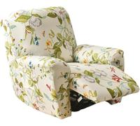 Copridivano per Poltrona Relax Reclinabile 4 Pezzi, Fodera Elasticizzata per Copripoltrona Reclinabil Poltrona, Proteggi Sedia Anti-Macchia Lavabile, Copripoltrona con Braccioli(Style 14#)