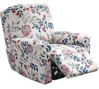 Copridivano per Poltrona Relax Reclinabile 4 Pezzi, Fodera Elasticizzata per Copripoltrona Reclinabil Poltrona, Proteggi Sedia Anti-Macchia Lavabile, Copripoltrona con Braccioli(Style 3#)