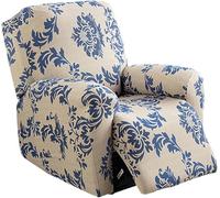 Copridivano per Poltrona Relax Reclinabile 4 Pezzi, Fodera Elasticizzata per Copripoltrona Reclinabil Poltrona, Proteggi Sedia Anti-Macchia Lavabile, Copripoltrona con Braccioli(Style B)