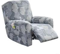 Copridivano per Poltrona Relax Reclinabile 4 Pezzi, Fodera Elasticizzata per Copripoltrona Reclinabil Poltrona, Proteggi Sedia Anti-Macchia Lavabile, Copripoltrona con Braccioli(Style 6#)