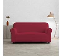 Copridivano Pretty Bielastico Sagomato - Copertura Divano Elasticizzata, 2 POSTI Tessuto Estensibile da 115 a 160 cm, Lavabile - BORDEAUX