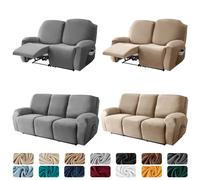 Copridivano reclinabile elasticizzato in velluto da 1/2/3 posti Fodera per poltrona relax Protezione elastica per divano reclinabile all-inclusive A15 Sofa Cover