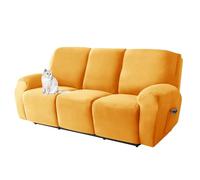 Copridivano reclinabile, morbido e lavabile, per divano reclinabile a 1/2/3 posti, spesso e resistente, con tasca, marrone