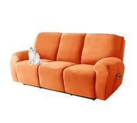 Copridivano reclinabile, morbido e lavabile, per divano reclinabile a 1/2/3 posti, spesso e resistente, con tasca, marrone