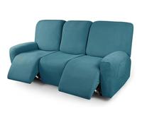 Copridivano Relax Reclinabile Elasticizzato 1/2/3 Posti, Copripoltrona Relax Reclinabile Universale con Tasche, 6-Pezzi Fodera per Poltrona Lavabile, Coperture per Divano da Massaggio Lavabile (Color