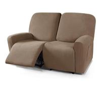 Copridivano Relax Reclinabile Elasticizzato 1/2/3 Posti, Copripoltrona Relax Reclinabile Universale con Tasche, 6-Pezzi Fodera per Poltrona Lavabile, Coperture per Divano da Massaggio Lavabile (Color