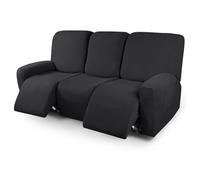Copridivano Relax Reclinabile Elasticizzato 1/2/3 Posti, Copripoltrona Relax Reclinabile Universale con Tasche, 6-Pezzi Fodera per Poltrona Lavabile, Coperture per Divano da Massaggio Lavabile (Color