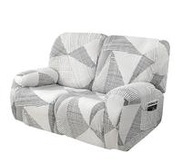 Copridivano Relax Reclinabile Elasticizzato 1/2 /3 Posti, Copripoltrona Relax Reclinabile Universale con Tasche, 4/6/8-Pezzi Fodera per Poltrona Lavabile, Coperture per Elettrica Divano ( Color : #14