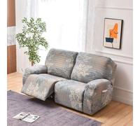 Copridivano Relax Reclinabile Elasticizzato 2 Posti, Copripoltrona Relax Reclinabile Universale con Tasche, 6-Pezzi Fodera per Poltrona Lavabile, Coperture per Elettrica Divano da Massaggio(#33)
