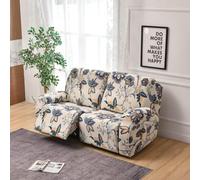 Copridivano Relax Reclinabile Elasticizzato 2 Posti, Copripoltrona Relax Reclinabile Universale con Tasche, 6-Pezzi Fodera per Poltrona Lavabile, Coperture per Elettrica Divano da Massaggio(#17)