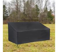 Copridivano resistente in tessuto Oxford 210D per uso esterno, con chiusura a coulisse per evitare il sollevamento del vento e proteggere dalle intemperie (147 x 83 x 79 cm)