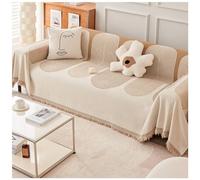 Copridivano reversibile in ciniglia, per tutte le stagioni, double-face, antigraffio, morbido e confortevole, lavabile, decorazione per la casa (grigio, 180 x 130 cm)