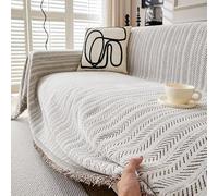 Copridivano reversibile per divani a 1/2/3/4 posti, colore marrone, 180 x 260 cm, elegante e facile da pulire