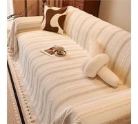 Copridivano reversibile per divano a 3 cuscini extra large Loveseat Protector coperta oversize, decorazione per mobili, bianco, 180 x 460 cm, elastico e impermeabile