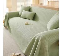 Copridivano rinfrescante estivo 2025, lavabile, antiscivolo, per divani a 2 o 3 cuscini, verde, 180 x 280 cm, si adatta alla maggior parte delle forme, copertura durevole