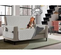 Copridivano Salvadivano impermeabile antimacchia bicolor con tasche