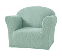 Copridivano Sedia Elasticizzato per Bambini Copertura Poltrona in Jacquard | Fondo Elasticoper Bambini Mini copridivano per bambini Poltrone per camerette Antiscivolo Lavabile(Mint Green)