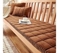 Copridivano Spessi Cuscini per Sedie Scozzesi, Copridivano Protettivo in Cotone Chic, Lavabili in Lavatrice (Brand: , Product Type: , Color: Brown, Size: 50x130cm/19.7x51.2