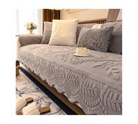 Copridivano spesso antiscivolo in finta pelliccia di coniglio, per divano componibile, morbido, grigio, 90 x 120 cm, perfetto per la decorazione della casa e la protezione degli animali domestici