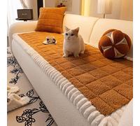 Copridivano Spesso Copridivano In Morbido Pile Di Agnello Copridivano Universale Per 2 3 E 4 Posti Copridivano Antiscivolo Copridivano Lavabile Protezione Per Mobili A L Per Il Soggiorno(90*210cm)