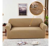 Copridivano super elasticizzato, antiscivolo, morbido, impermeabile, grigio scuro, per soggiorno a 2 posti (cammello 3 posti 75 228,6 cm) tessuto elastico protezione per mobili