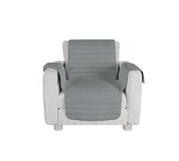 Copridivano Trapuntato 1 Posto in Microfibra Grigio Chiaro