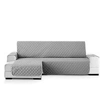 Copridivano Trapuntato con Penisola Versatile sia a sinistra che a destra, anche per divano letto: Double Face MADE IN ITALY (GRIGIO, 3 POSTI)
