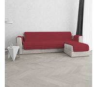 Copridivano Trapuntato Pinsonic TRENDY con Penisola Reversibile, Bordeaux, 290 cm