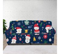 Copridivano Umano Neve Blu Copri Divano Elasticizzato Poliestere Spandex Antimacchia Lavabile Copridivani Mobili Protezione per Gatto Cani Divano Letto Angolare 1 Posti