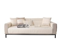 Copridivano universale, antiscivolo, 120 x 280 cm, personalizzabile, per tutte le stagioni, elegante, colore bianco, perfetto per arredare la casa e rinnovare i mobili.