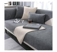 Copridivano universale antiscivolo, elasticizzato, per divano a 1/2/3/4 posti a forma di L (C, 90 x 240 cm), facile da pulire
