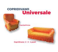 Copridivano Universale Arricciato Oro