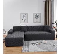 Copridivano universale elasticizzato con chaise longue in tessuto elastico per divano a L 1 2 3 4 5 posti (235 300 cm) facile da pulire design moderno