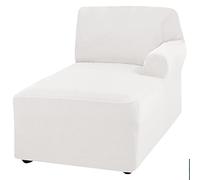 Copridivano universale lavabile per chaise longue - Copridivano elasticizzato a forma di L per bracciolo sinistro/destro - Fodera sostituibile per protezione poltrona