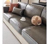 Copridivano vintage impermeabile in pelle PU - Protezione antiscivolo per animali domestici, spesso resistente ai graffi, copertura per mobili per cani e arredamento per la casa