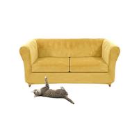 Copridivano vintage in velluto elasticizzato per poltrona curva, tessuto morbido e confortevole, include federa per cuscino, perfetta per la decorazione della casa e la protezione dei mobili